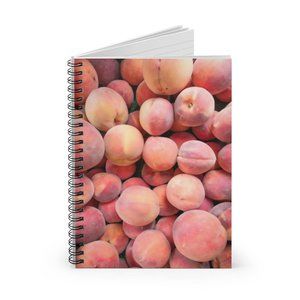Peaches Notebook, Journals, Spiral Bound Notebook, Writing Journal, Notebook